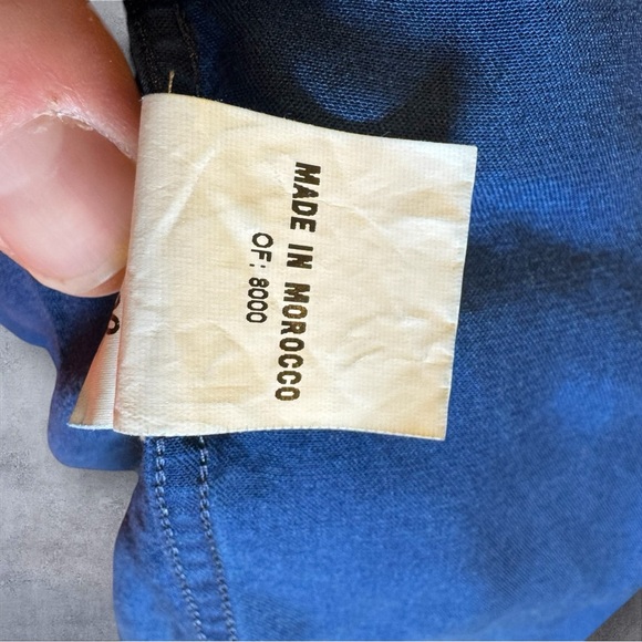 Boggi Milano Men’s Snap Button Blue Long Sleeve‎ Tencel Shirt Men’s Size Small - Picture 5 of 9